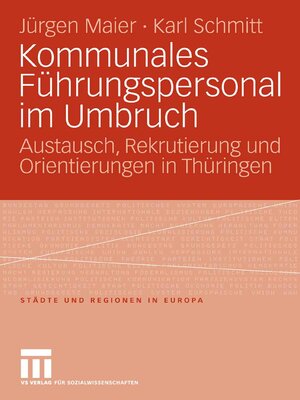 cover image of Kommunales Führungspersonal im Umbruch